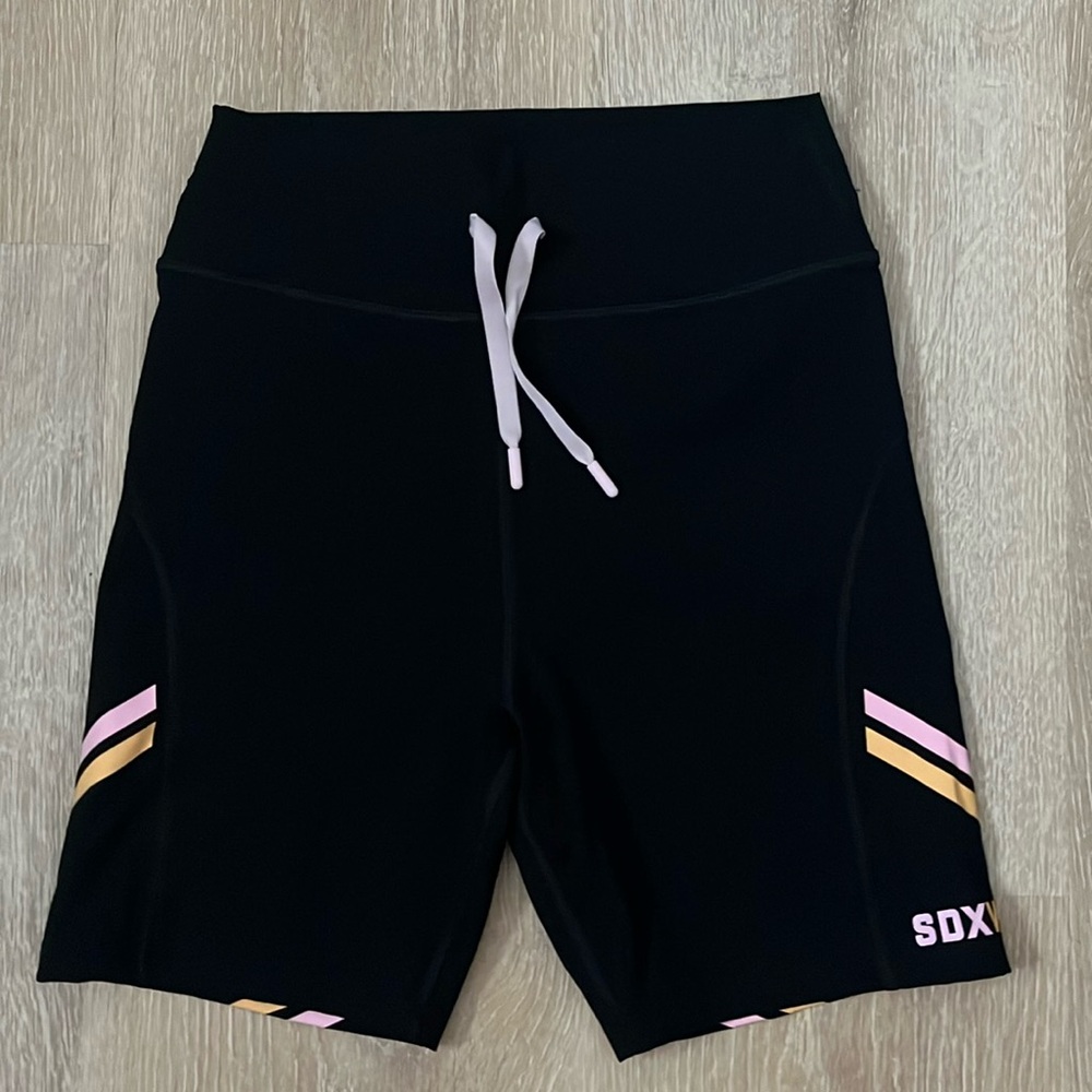 Sarah’s Day White Fox Biker Shorts NWOT